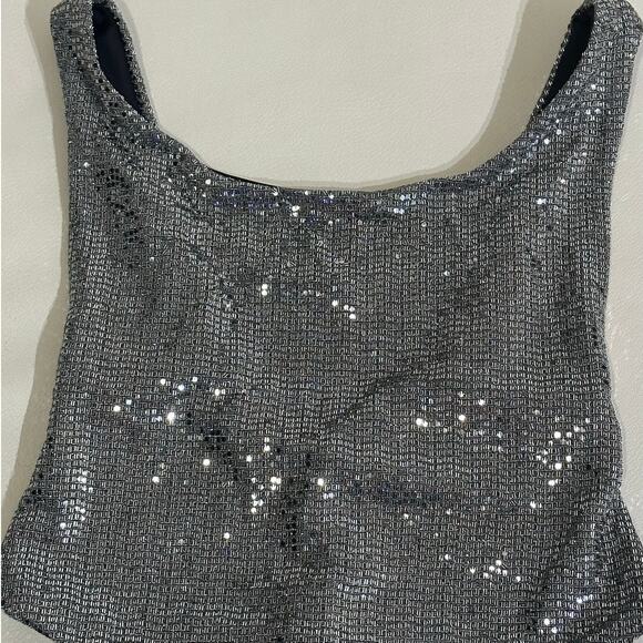 Nookie Beach Silver Sequin One Piece Swimsuit - Picture 9 of 11